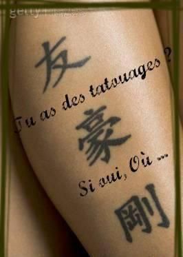 Tatoo Sur L'avant Bras Signe Chinois. tatoo